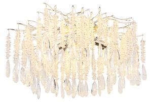 Stropné svietidlo 8x E14 strieborná, priehľadná IP20 GLOBO lighting KINGA 64141D