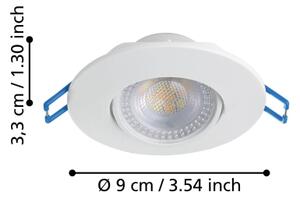 Eglo 300186 - Sada 7xLED zapustené podhľadové svietidlo GEDREZ LED/4,9W/230V pr. 9 cm biela