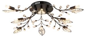 Stropné svietidlo 8x G9 čierna matná IP20 GLOBO lighting JANIS 63007-8