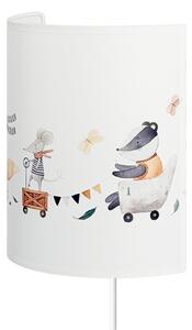 Nástenné svietidlá Duolla, Kids Print, Viacfarebná, Detská izba, Tkanina / Textil