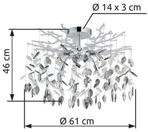 Stropné svietidlo 8x G9 Chrómová, dymová IP20 GLOBO lighting DANNA 64133-8D