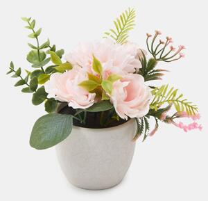 Sinsay - Ozdobná umelá rastlina - pastelová ružová