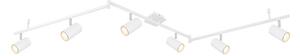 Stropné bodové svietidlo / spot 6x GU10 biela IP20 GLOBO lighting ROBBY 57910-6W