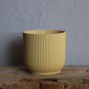 Elho plastový kvetináč Vibes fold butter yellow Ø 7 cm