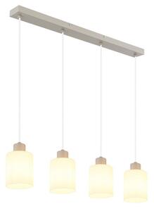 Závesné svietidlo 4x E27 piesková, opálová IP20 GLOBO lighting TRENT 54114-4H