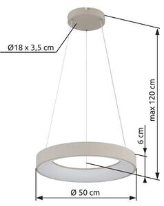 Závesné svietidlo LED 2700–6000K piesková IP20 GLOBO lighting GALLEGOS 48487-48H