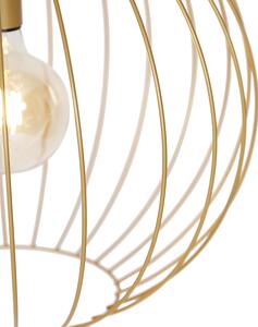Dizajnové závesné svietidlo zlaté 50 cm - Wire Dos
