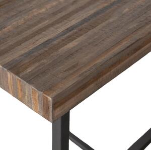 MUZZA Jedálenský stôl manero 200 x 90 cm tmavo hnedý