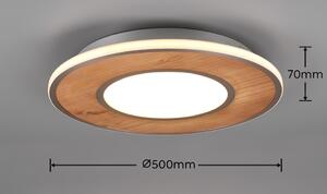 Stropné svietidlo DEACON LED37W, 3000K, Natur/Al, D50cm