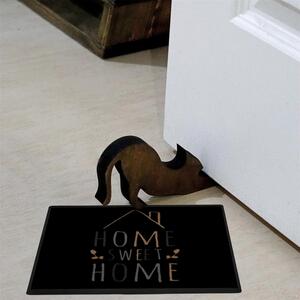 Hanse Home Collection koberce Protišmyková rohožka Home sweet home 103797 Black Creme - 40x60 cm