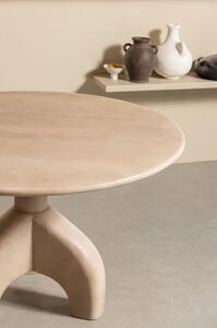 MUZZA Jedálenský stôl hout Ø 120 cm béžový