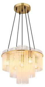 Závesné svietidlo 5x E27 zlatá, opálová IP20 GLOBO lighting GORLEY 15698H1M
