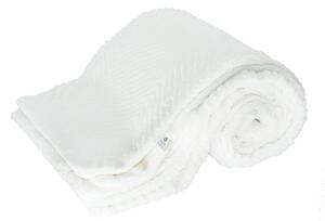 ARÔME HOME Luxusná deka, Chevron biela ARÔME HOME