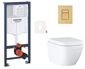 Závesný WC set do ľahkých stien / predstenová montáž GROHE Euro Ceramic SIKOGRSEUSCGN0