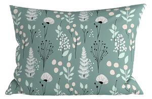Dekoračná obliečka na vankúš WILD FLOWERS 50x70 cm, mentolová