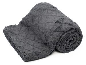 ARÔME HOME Mikroflanelová deka, Linea tmavo šedá