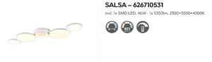 Stropné svietidlo SALSA White, LED46W, 2300-3000-4000K