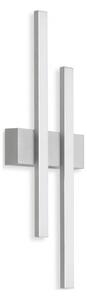 Telefunken - LED vonkajšie nástenné svietidlo 2xLED/4W/230V IP44 strieborná