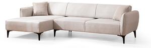 Hanah Home Rohová sedacia súprava Belissimo 270 cm biela ľavá