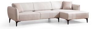 Hanah Home Rohová sedacia súprava Belissimo 270 cm biela pravá