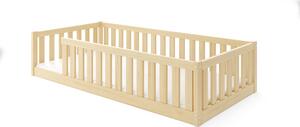 HRUŠKA Posteľ BELLA SIMA 190x90 Montessori z masívu – prírodná borovica
