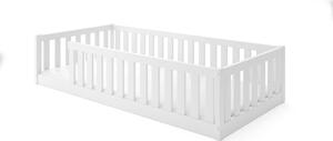 HRUŠKA Posteľ BELLA SIMA 190x90 Montessori z masívu – biela