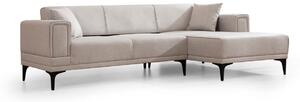 Hanah Home Rohová sedacia súprava Horizon 250 cm ecru pravá