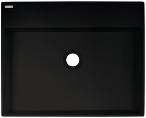 Deante Correo umývadlo 50x40 cm obdĺžnik pultové umývadlo čierna CQR_NU5S