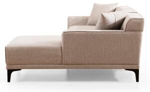 Hanah Home Rohová sedacia súprava Petra 250 cm biela pravá