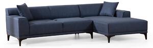 Hanah Home Rohová sedacia súprava Petra 250 cm modrá pravá