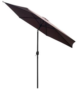 Aga Naklápací slnečník 300 cm Svetlo hnedý