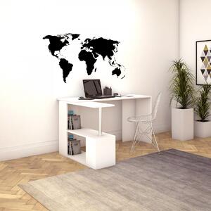 Hanah Home Rohový písací stôl Gelincik biely
