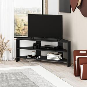 Rohový TV stolík Houseland Thales vintage čierny