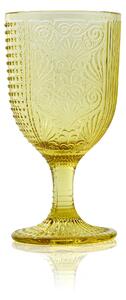 MIBA pohár na stopke Yellow, 350ml, SET6ks