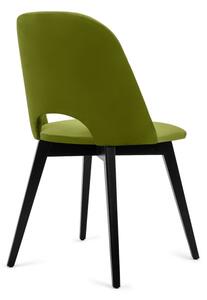 Jedálenská stolička BOVIO 86x48 cm svetlozelená/buk
