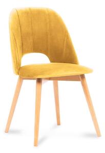 Jedálenská stolička TINO 86x48 cm žltá/svetlý dub