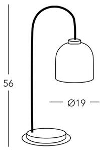 Kolarz A1352.71.W - Stolná lampa NONNA 1xE27/60W/230V dub/biela
