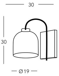 Kolarz A1352.61.G.100-Nástenná lampa NONNA 1xE27/60W/230V jelene dub/biela/zelená