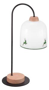 Kolarz A1352.71.G.100 - Stolná lampa NONNA 1xE27/60W/230V jelene dub/biela/zelená