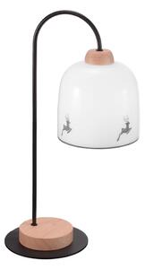 Kolarz A1352.71.Gr.100 - Stolná lampa NONNA 1xE27/60W/230V jelene dub/biela/šedá