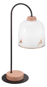Kolarz A1352.71.Au.100 - Stolná lampa NONNA 1xE27/60W/230V jelene dub/biela/zlatá