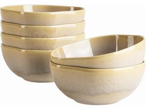 Mäser Súprava misiek Cordelia Sand Textura 16 cm, 6 ks