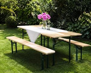 Pivný set LUX 220x50cm - masív smrek - stôl + lavice