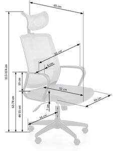 Kancelárska ergonomická stolička ARSEN šedá