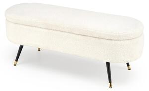 Lavica s úložným priestorom AVEIRO 46x120 cm biela