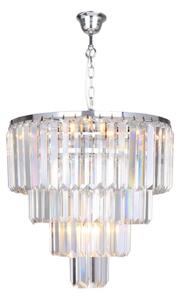 Zuma Line 17106/4+1-CHR - Krištáľový luster na reťazi AMEDEO 5xE14/40W/230V