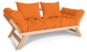 MarLiving Rozkladacia čalúnená pohovka BREEZIO 02 170 cm z masívu/oranžová