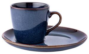 Altom Keramická šálka s podšálkou Reactive Navy Blue 310 ml