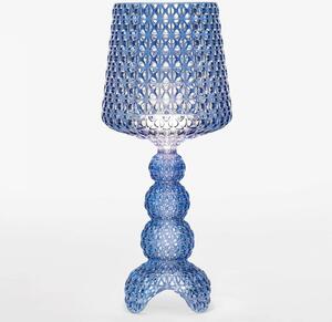 Stolná LED lampa Kartell Mini Kabuki, modrá, výška 70 cm