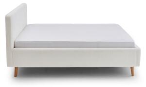 Biela čalúnená dvojlôžková posteľ 180x200 cm Mattis - Meise Möbel